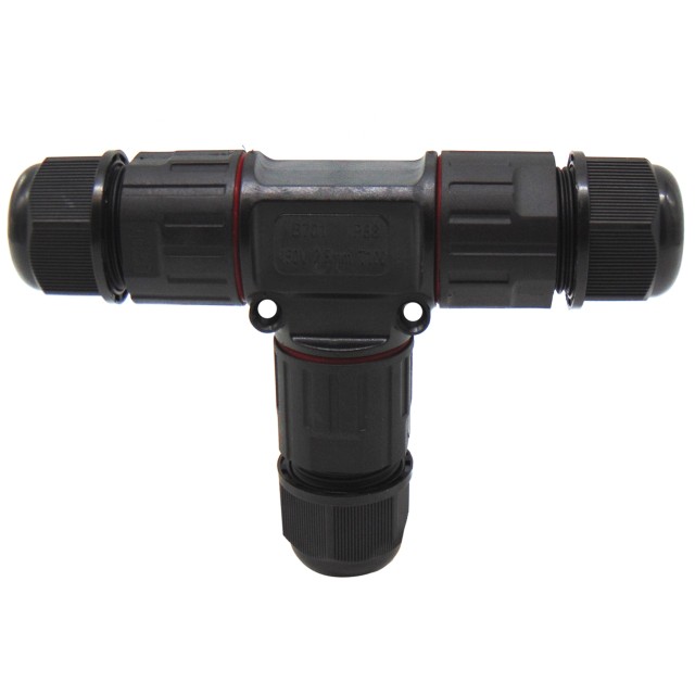ΣΥΝΔΕΣΜΟΣ ΚΑΛΩΔΙΩΝ ΣΤΕΓΑΝΟΣ IP68 3P 2.5mm² M16A ΜΕ ΒΙΔΩΤΗ ΚΛΕΜΜΑ ΤΥΠΟΥ Τ BLK