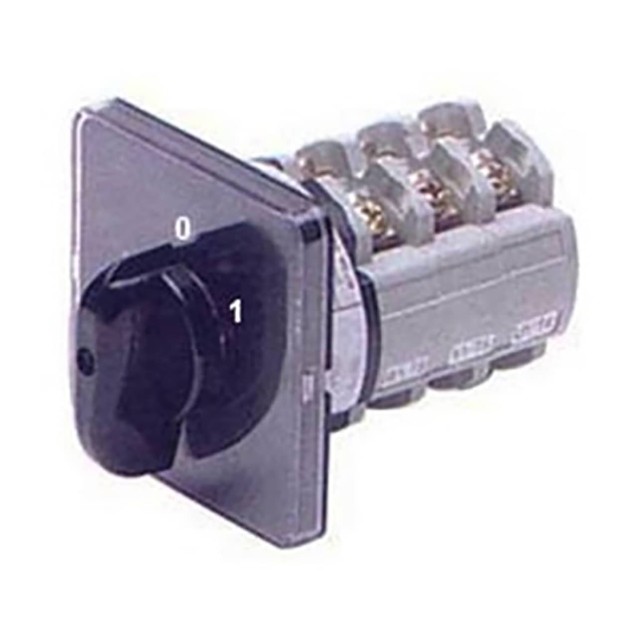 ΔΙΑΚΟΠΤΗΣ ΠΕΡΙΣΤΡΟΦΙΚΟΣ 0-1 2P 16A ΜΕ ΠΛΑΚΑ 52X52 CA0120002PL1 VEM
