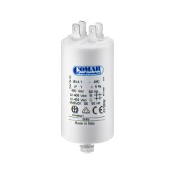 ΠΥΚΝΩΤΗΣ ΜΟΝΙΜΟΥ ΛΕΙΤΟΥΡΓΙΑΣ FASTON 1μF 450VAC COMAR
