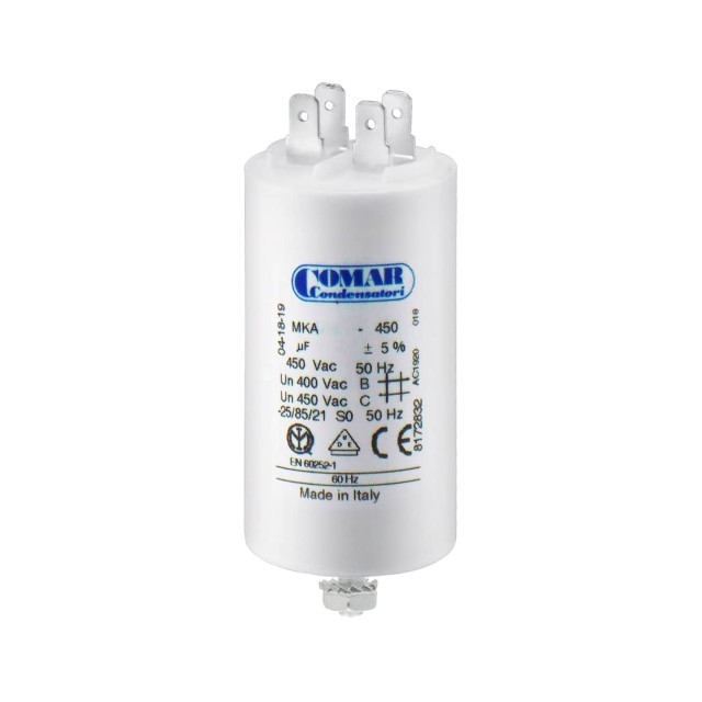 ΠΥΚΝΩΤΗΣ ΜΟΝΙΜΟΥ ΛΕΙΤΟΥΡΓΙΑΣ FASTON 31.5μF 450VAC COMAR