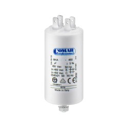 ΠΥΚΝΩΤΗΣ ΜΟΝΙΜΟΥ ΛΕΙΤΟΥΡΓΙΑΣ FASTON 80μF 450VAC COMAR
