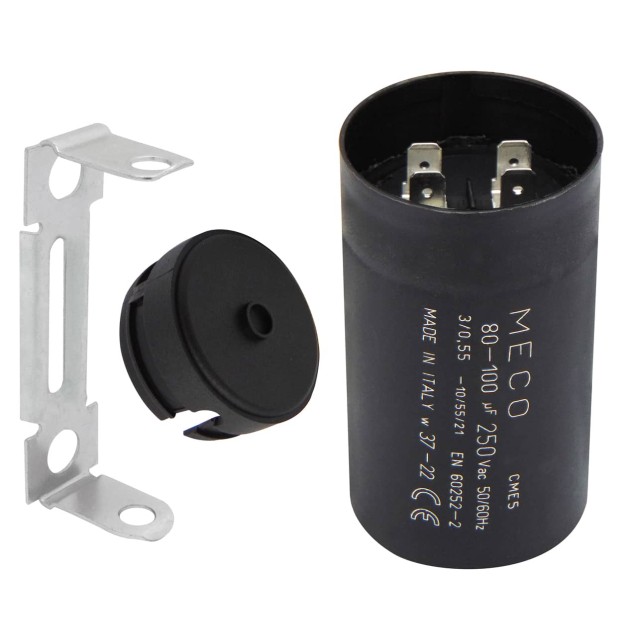 ΠΥΚΝΩΤΗΣ ΕΚΚΙΝΗΣΕΩΣ 80-100μF 250V MECO