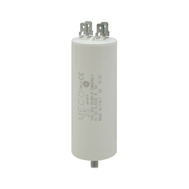 ΠΥΚΝΩΤΗΣ ΜΟΝΙΜΟΥ ΛΕΙΤΟΥΡΓΙΑΣ FASTON 25μF 450VAC MECO