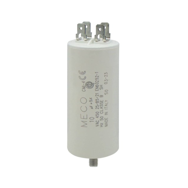 ΠΥΚΝΩΤΗΣ ΜΟΝΙΜΟΥ ΛΕΙΤΟΥΡΓΙΑΣ FASTON 10μF 450VAC MECO