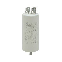 ΠΥΚΝΩΤΗΣ ΜΟΝΙΜΟΥ ΛΕΙΤΟΥΡΓΙΑΣ FASTON 15μF 450VAC MECO