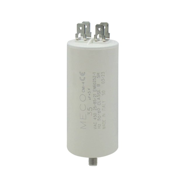 ΠΥΚΝΩΤΗΣ ΜΟΝΙΜΟΥ ΛΕΙΤΟΥΡΓΙΑΣ FASTON 35μF 450VAC MECO