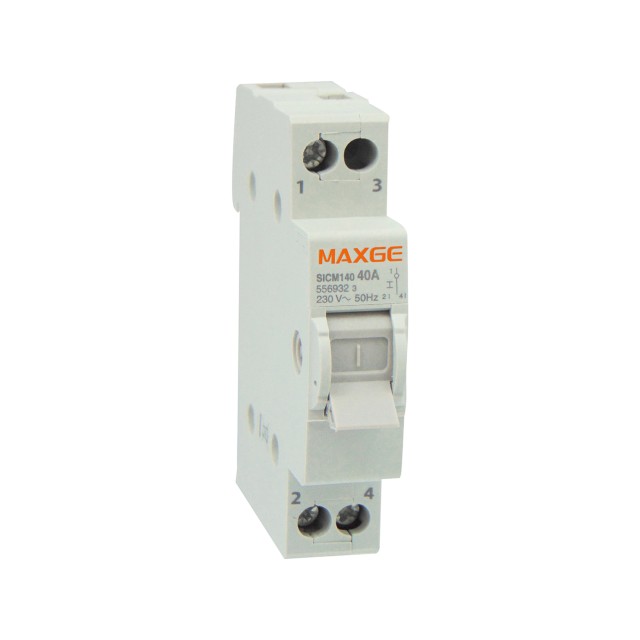 ΔΙΑΚΟΠΤΗΣ ΡΑΓΑΣ ΜΕΤΑΓΩΓΙΚΟΣ I-O-II 1P 40A SICM140 MAXGE ΔΙΑΚΟΠΤΗΣ ΡΑΓΑΣ ΜΕΤΑΓΩΓΙΚΟΣ I-O-II 1P 40A SICM140 MAXGE