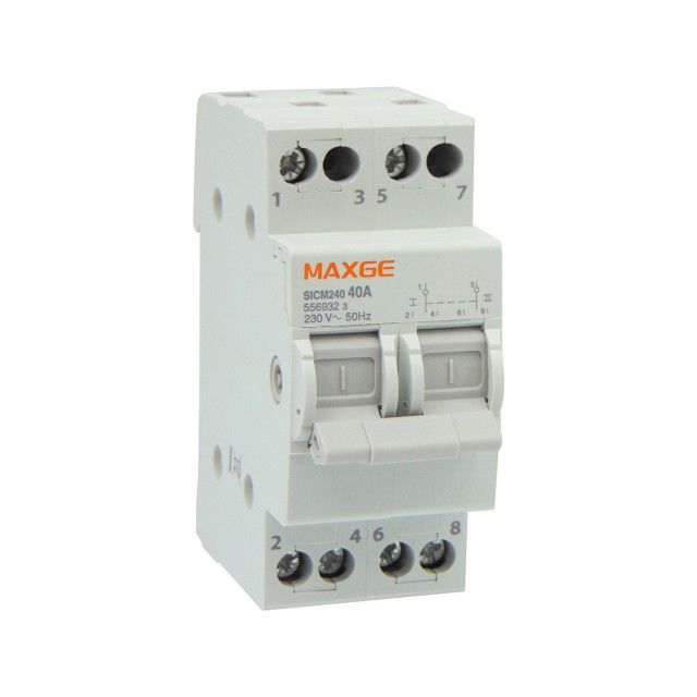 ΔΙΑΚΟΠΤΗΣ ΡΑΓΑΣ ΜΕΤΑΓΩΓΙΚΟΣ I-O-II 2P 40A SICM240 MAXGE ΔΙΑΚΟΠΤΗΣ ΡΑΓΑΣ ΜΕΤΑΓΩΓΙΚΟΣ I-O-II 2P 40A SICM240 MAXGE