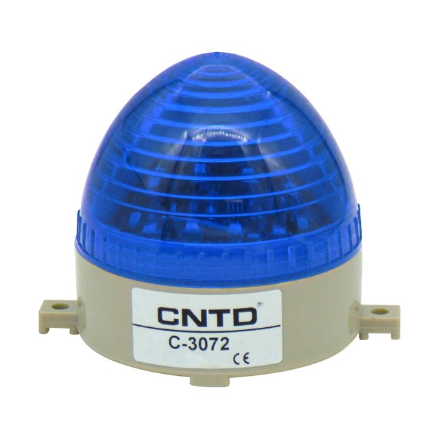 ΦΑΡΟΣ LED STROBE 24VDC 85X75mm ΜΠΛΕ C-3072 CNTD