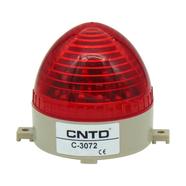 ΦΑΡΟΣ LED STROBE 230VAC 85X75mm ΚΟΚΚΙΝΟΣ C-3072 CNTD