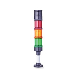 ΠΥΡΓΟΣ LED ΣΤΑΘΕΡΟΣ ΜΕ BUZZER 230VAC Φ60 ΚΟΚΚΙΝΟΣ/ΠΡΑΣΙΝΟΣ /ΠΟΡΤΟΚΑΛΙ Q81 AUER