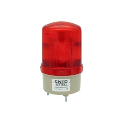 ΦΑΡΟΣ LED MULTIFUNCTION ΜΕ BUZZER 12-230VAC/DC 85X155mm ΚΟΚΚΙΝΟΣ C-1101J CNTD