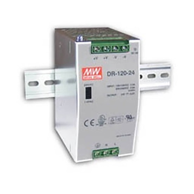 ΤΡΟΦΟΔΟΤΙΚΟ ΡΑΓΑΣ 120W/12VDC/10A DR-120-12 MEAN WELL