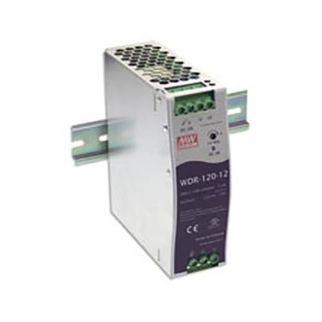 ΤΡΟΦΟΔΟΤΙΚΟ ΡΑΓΑΣ 120W/12VDC/10A SLIM WIDE INPUT 1Φ, 2Φ WDR-120-12 MEAN WELL