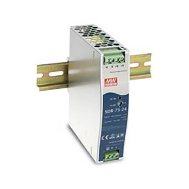 ΤΡΟΦΟΔΟΤΙΚΟ ΡΑΓΑΣ 76.8W/24VDC/3.2A SLIM SDR-75-24 MEAN WELL