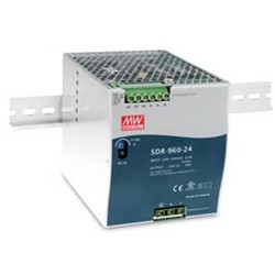 ΤΡΟΦΟΔΟΤΙΚΟ ΡΑΓΑΣ 960W/24VDC/40A PFC SLIM SDR-960-24 MEAN WELL