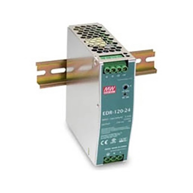ΤΡΟΦΟΔΟΤΙΚΟ ΡΑΓΑΣ 120W/24VDC/5A SLIM EDR-120-24 MEAN WELL