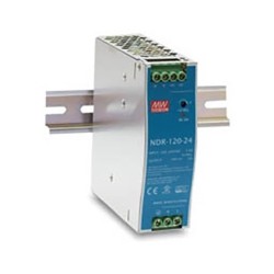 ΤΡΟΦΟΔΟΤΙΚΟ ΡΑΓΑΣ 120W/24VDC/5A SLIM NDR-120-24 MEAN WELL