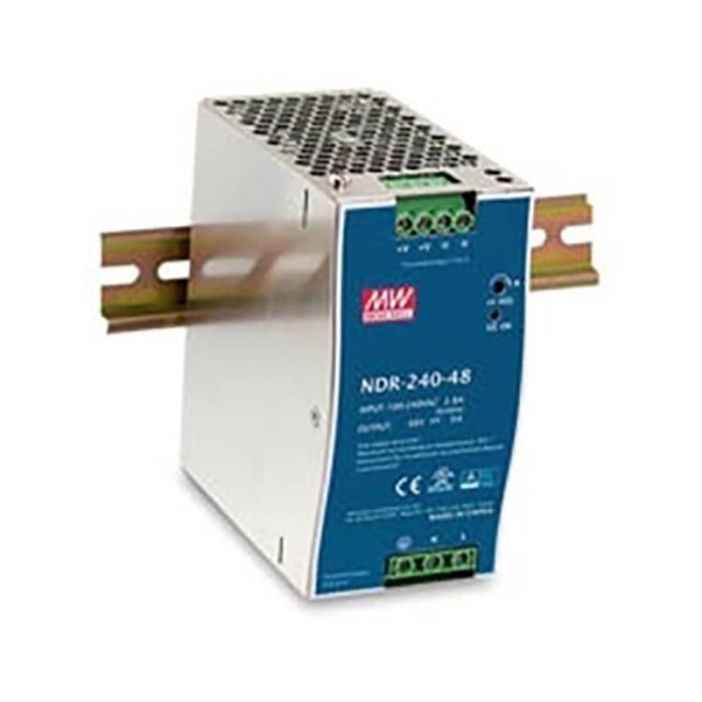 ΤΡΟΦΟΔΟΤΙΚΟ ΡΑΓΑΣ 240W/48VDC/5A PFC SLIM NDR-240-48 MEAN WELL