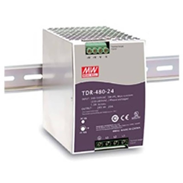 ΤΡΟΦΟΔΟΤΙΚΟ ΡΑΓΑΣ 480W/24VDC/20A PFC SLIM 2Φ, 3Φ TDR-480-24 MEAN WELL