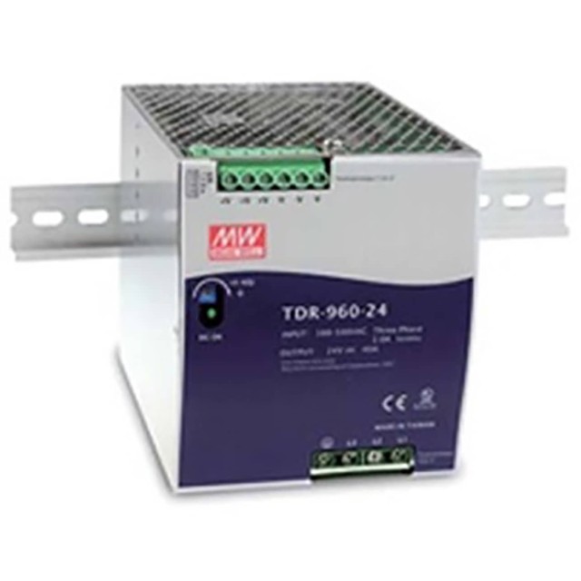 ΤΡΟΦΟΔΟΤΙΚΟ ΡΑΓΑΣ 960W/24VDC/40A PFC SLIM 2Φ, 3Φ TDR-960-24 MEAN WELL
