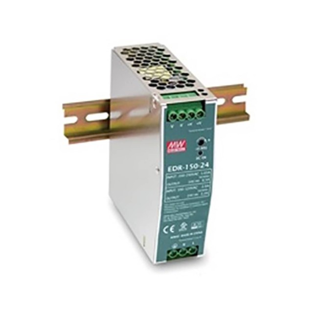 ΤΡΟΦΟΔΟΤΙΚΟ ΡΑΓΑΣ 156W/24VDC/6.5A SLIM EDR-150-24 MEAN WELL