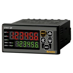 ΜΕΤΡΗΤΗΣ / ΧΡΟΝΙΚΟ ΠΙΝΑΚΑ ΨΗΦΙΑΚΟΣ 72X36 24-60VDC 2 RELAY/NPN CT6Y-2P2 AUTONICS