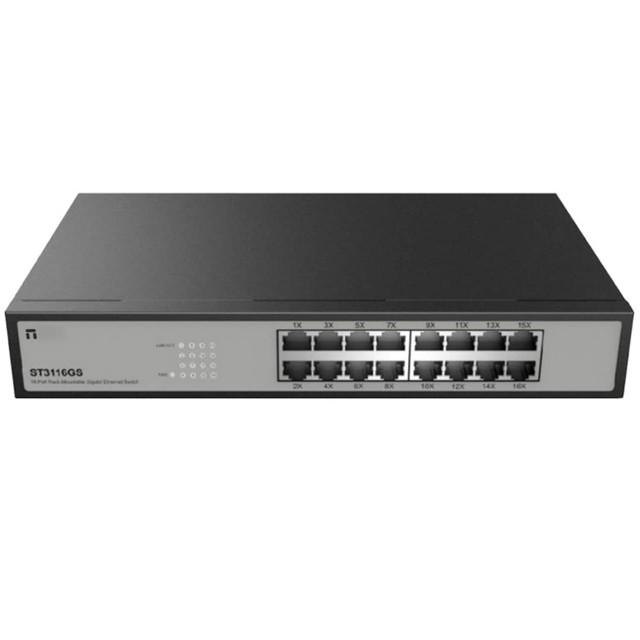 ETHERNET SWITCH 10/100/1000Mbps 16P RACK 13\'\' SΤ3116GS STONET