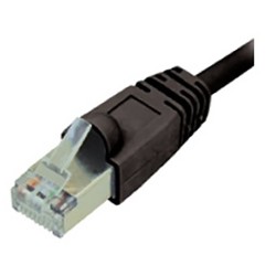 PATCH CORD CAT5e FTP 0.5m ΜΑΥΡΟ