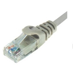 PATCH CORD CAT5e UTP 5.0m ΓΚΡΙ DATA