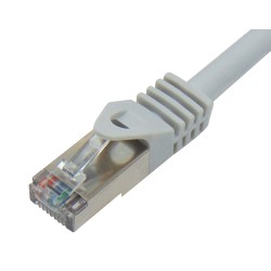 PATCH CORD CAT6A FTP LSZH 20.0m ΓΚΡΙ