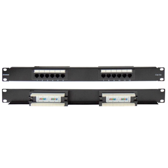 PATCH PANEL CAT5e UTP 12P 19" 1U SAFEWELL