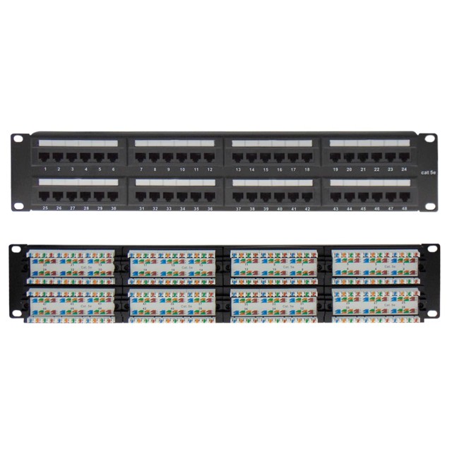 PATCH PANEL CAT5e UTP 48P 19" 2U LANCOM