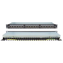 PATCH PANEL CAT6 FTP 24P 19" 1U ΜΕ ΟΔΗΓΟ ΚΑΛΩΔΙΩΝ SAFEWELL PATCH PANEL CAT6 FTP 24P 19" 1U ΜΕ ΟΔΗΓΟ ΚΑΛΩΔΙΩΝ SAFEWELL