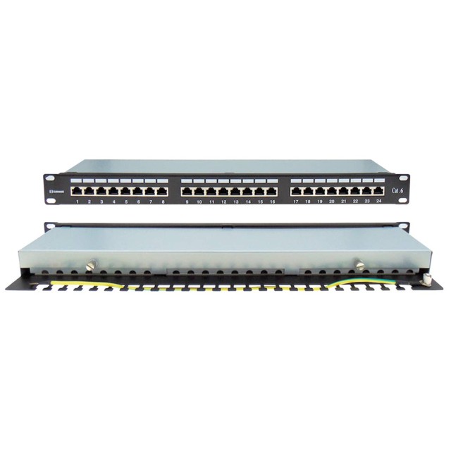 PATCH PANEL CAT6 FTP 24P 19" 1U ΜΕ ΟΔΗΓΟ ΚΑΛΩΔΙΩΝ SAFEWELL PATCH PANEL CAT6 FTP 24P 19" 1U ΜΕ ΟΔΗΓΟ ΚΑΛΩΔΙΩΝ SAFEWELL