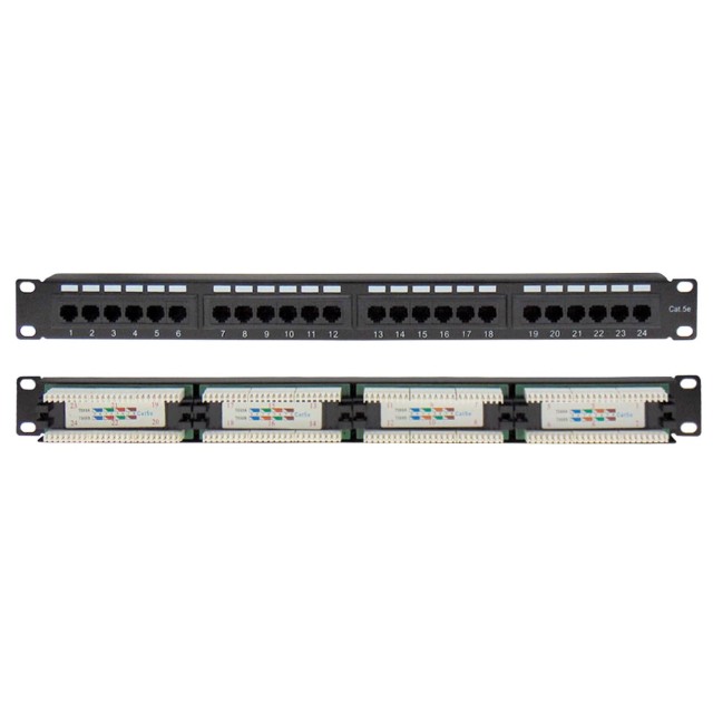 PATCH PANEL CAT5e UTP 24P 19" 1U SUT PATCH PANEL CAT5e UTP 24P 19" 1U SUT