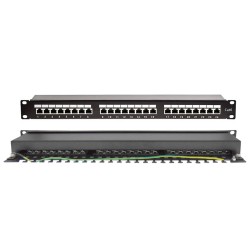 PATCH PANEL CAT6 STP 24P 19" 1U ΜΕ ΟΔΗΓΟ ΚΑΛΩΔΙΩΝ SUT PATCH PANEL CAT6 STP 24P 19" 1U ΜΕ ΟΔΗΓΟ ΚΑΛΩΔΙΩΝ SUT