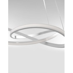 White Aluminium & Acrylic LED 53 Watt 230 Volt 4081Lm 3000 IP20 D: 72 H: 150 cm 1701101001