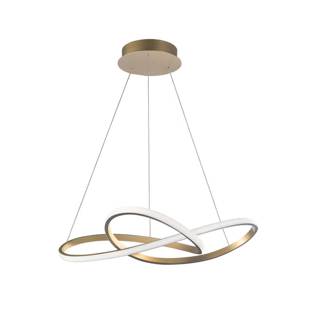 Brass Gold Aluminium & Acrylic LED 53 Watt 230 Volt 4081Lm 3000 IP20 D: 72 H: 150 cm 1701101002