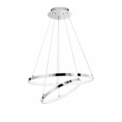 Chrome Aluminium & Acrylic AdjusTable LED 85 Watt 4500Lm 3000 IP20 D: 60 H: 120 cm 17222003