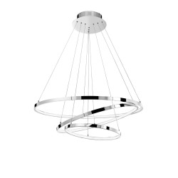 Chrome Aluminium & Acrylic AdjusTable LED 145 Watt 230 Volt 8100Lm 3000 IP20 D: 80 H: 120 cm 17222004