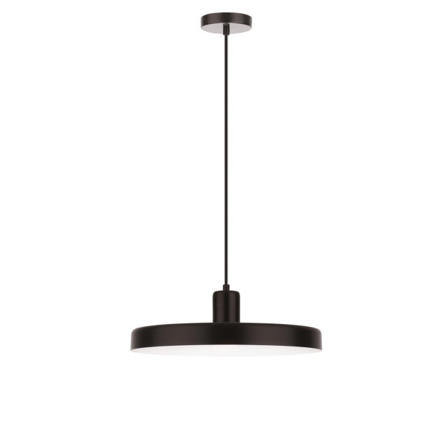 Matt Black Steel Outside Shiny White Steel Inside LED E27 1x60W IP20 Bulb Excluded D: 36 H: 120 cm 540602