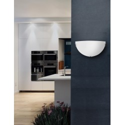 Wall Lamp Satinated White Glass Chrome Metal LED E27 1x60W  L:30 W:7,5  H:16cm 600403