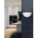 Wall Lamp Satinated White Glass Chrome Metal LED E27 1x60W  L:30 W:7,5  H:16cm 600403