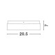 Ceiling Light  IP44 White Opal Glass LED E27 1x40W  L:20.5  H:7cm 6110041