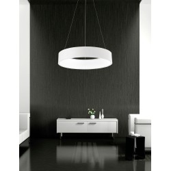Matt White Aluminium & Acrylic LED 42 Watt 230 Volt 2700Lm 4000K IP20 D: 60 H: 120 cm 6167203