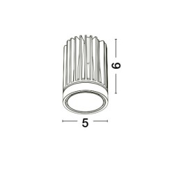 LED Cree COB 250mA 9W 62000 MR16 MEA για Σποτ Χωνευτό Nova Luce 62000