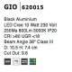 Black Aluminium 10W Cree D:10.5 H:7.4 800Lm 3000K IP20