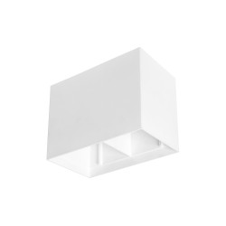 Sandy White Aluminium L: 20 W: 10.5 H: 15 cm