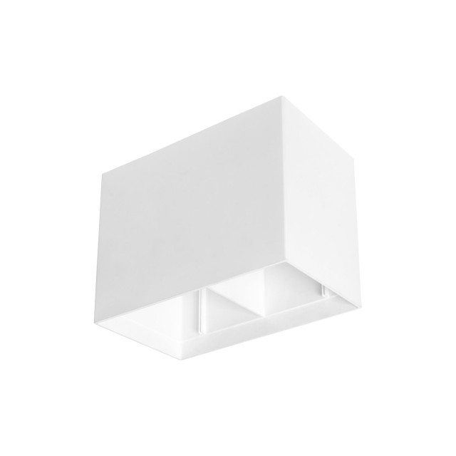 Sandy White Aluminium L: 20 W: 10.5 H: 15 cm